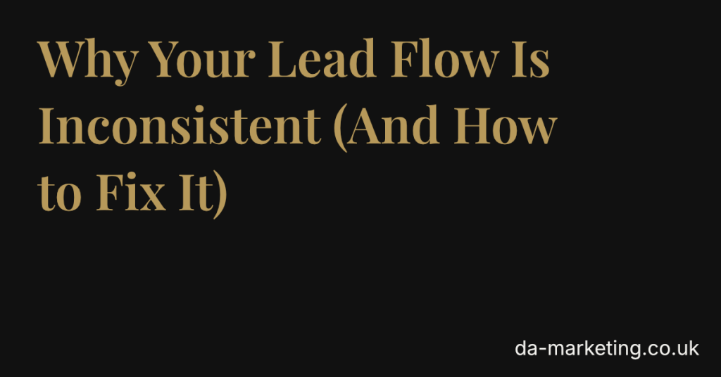 inconsistent lead flow structural causes