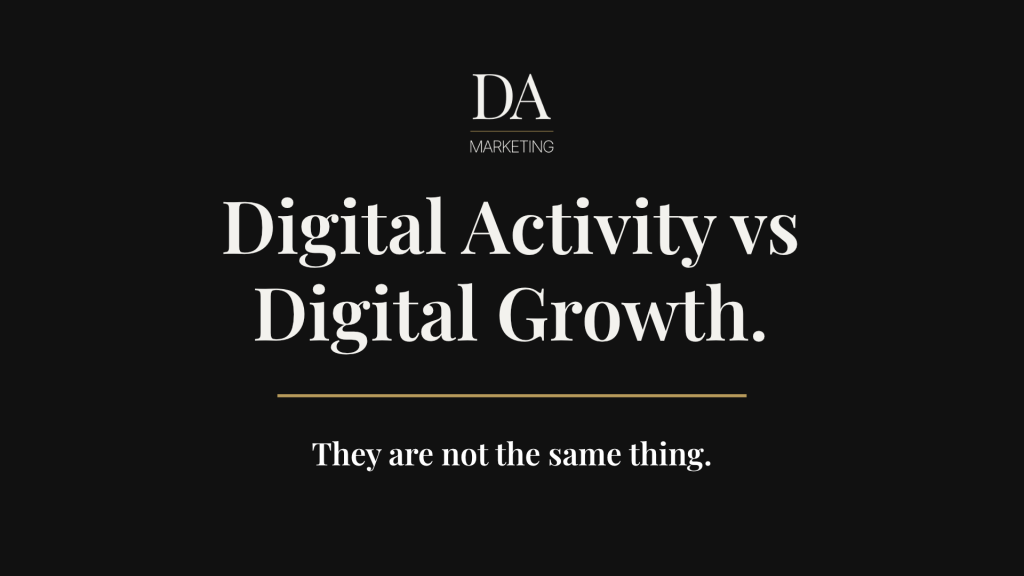 the difference between digital activity and digital growth
